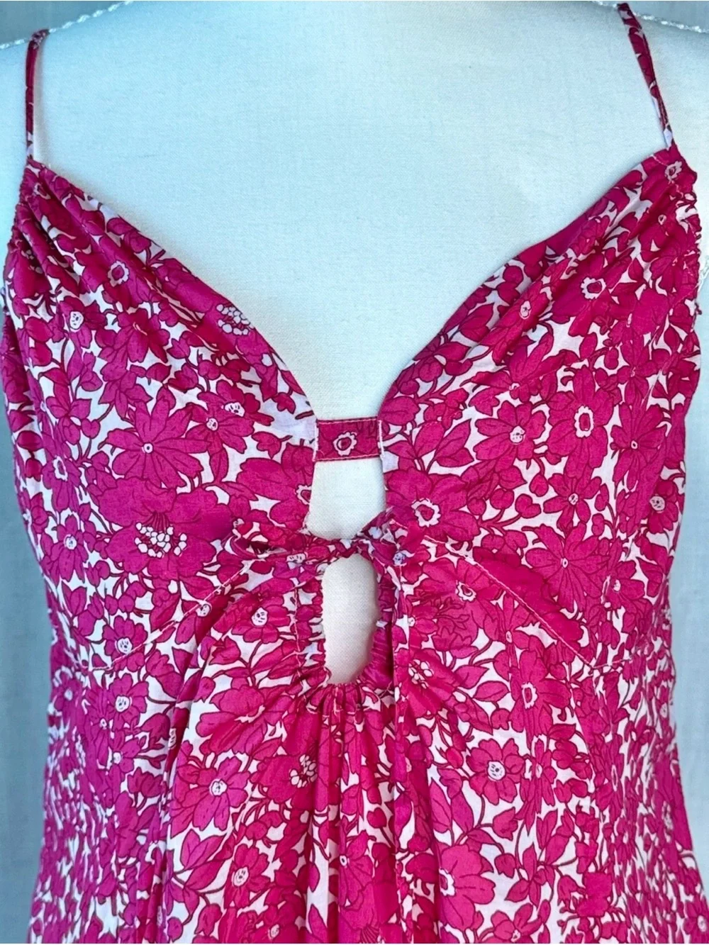 J.Crew Cotton Voile Keyhole Cover-Up Maxi Dress Blushing Meadow Festival Pink M